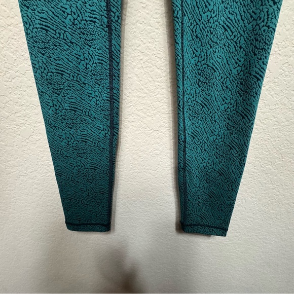 Women’s BuffBunny Evolve Jacquard Legging Size S Poison Ivy Nucleus Green Black - Picture 6 of 9